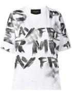 Mr & Mrs Italy Graffiti Print T-shirt - White