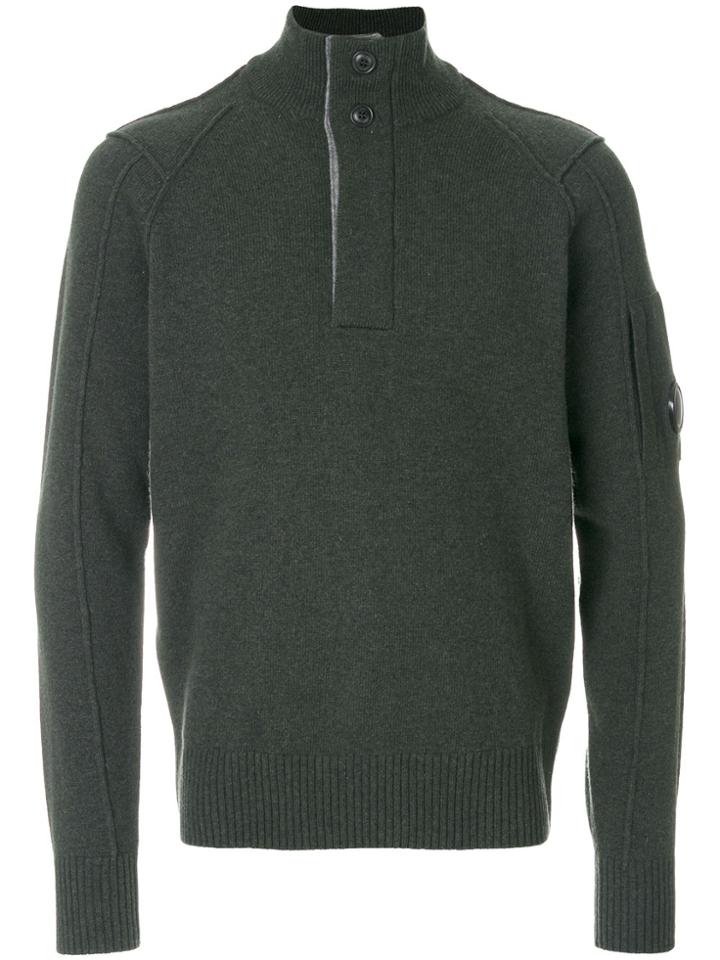 Cp Company Turtle Neck Sweater - Green