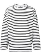 Monkey Time Striped Sweatshirt, Men's, Size: Xl, White, Cotton