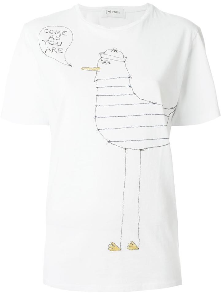 Jimi Roos Seagull T-shirt, Women's, Size: Xl, White, Cotton