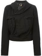 Comme Des Garçons Comme Des Garçons Cropped Jacket, Women's, Size: Medium, Black, Polyester