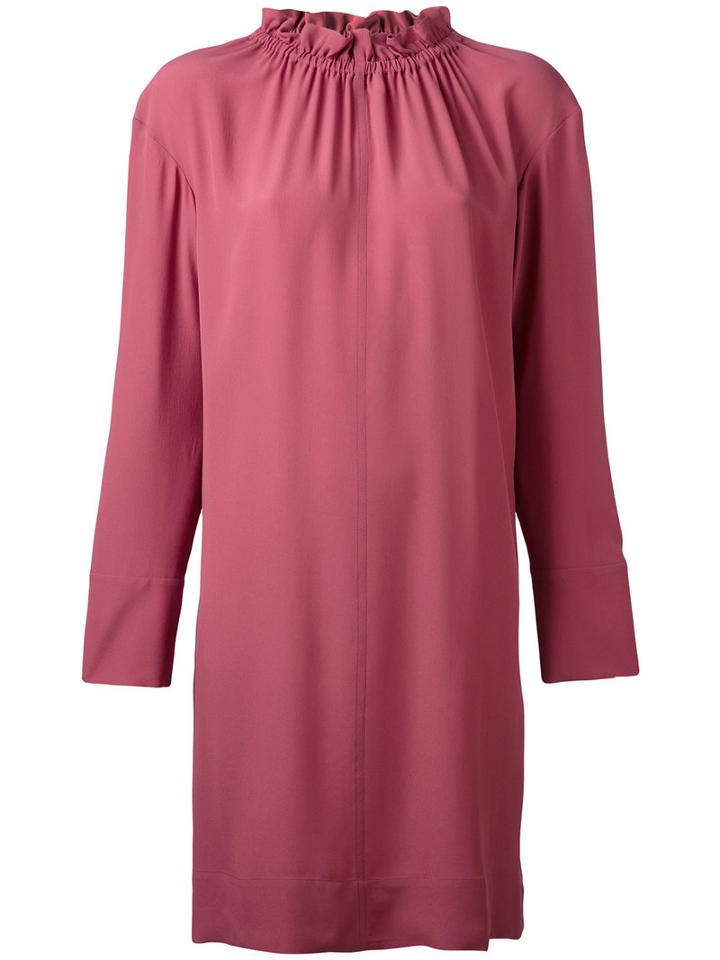 Marni - Shift Dress - Women - Silk/acetate - 42, Pink/purple, Silk/acetate