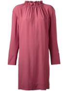 Marni - Shift Dress - Women - Silk/acetate - 42, Pink/purple, Silk/acetate