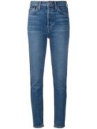 Re/done High-rise Skinny Jeans - Blue