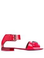 Marsèll Patent Buckle Sandals - Red