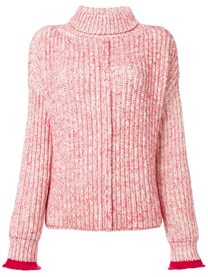 Chloé Knitted Roll-neck Sweater - Red