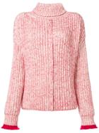 Chloé Knitted Roll-neck Sweater - Red