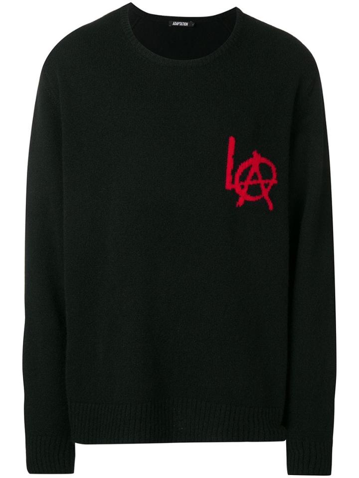 Adaptation La Crew Neck Sweater - Black