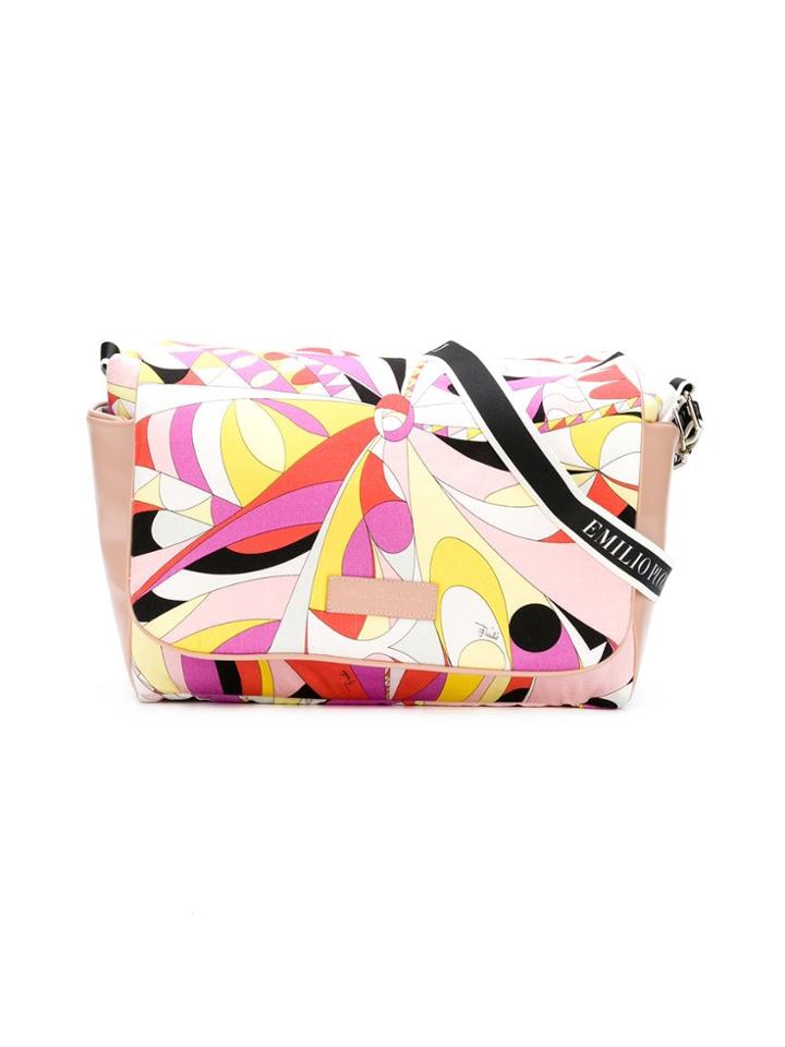 Emilio Pucci Junior Printed Changing Bag - Pink & Purple