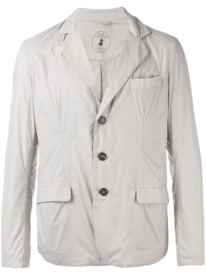 Save The Duck - Three-button Blazer - Men - Nylon/polyester - M, Grey, Nylon/polyester
