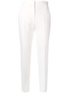 Msgm High-waist Tailored Trousers - White