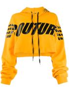 Mia-iam Cropped Hooded Sweatshirt - Yellow