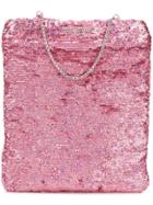 Miu Miu Sequin Embellished Tote - Pink