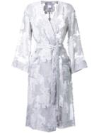 Cityshop Lace Belted Coat, Women's, White, Cotton/nylon/cupro