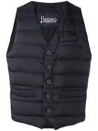 Herno Zipped Gilet Jacket - 9200 Blue Navy