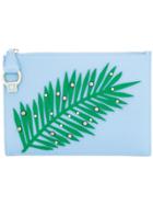 Versace Leaf Clutch Bag - Blue