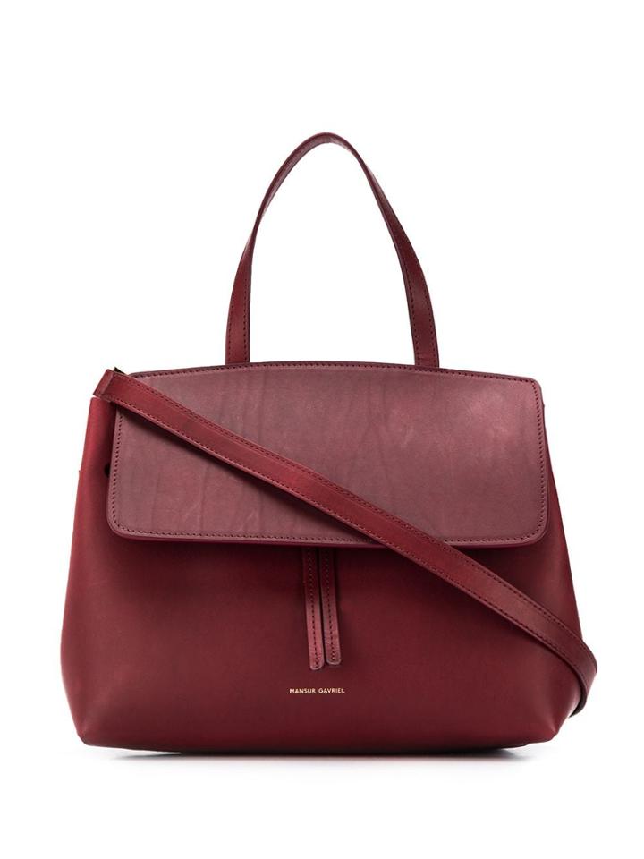 Mansur Gavriel Lady Logo Tote Bag - Red