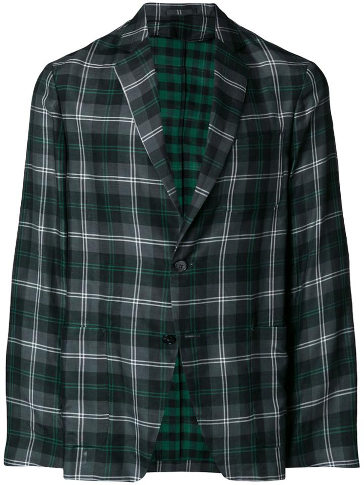 Tomorrowland Checked Blazer - Green