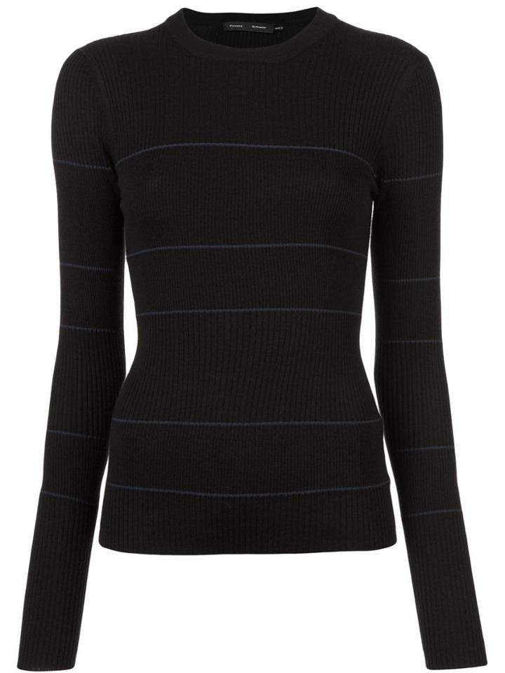 Proenza Schouler Silk Cashmere Knit Crewneck - Black