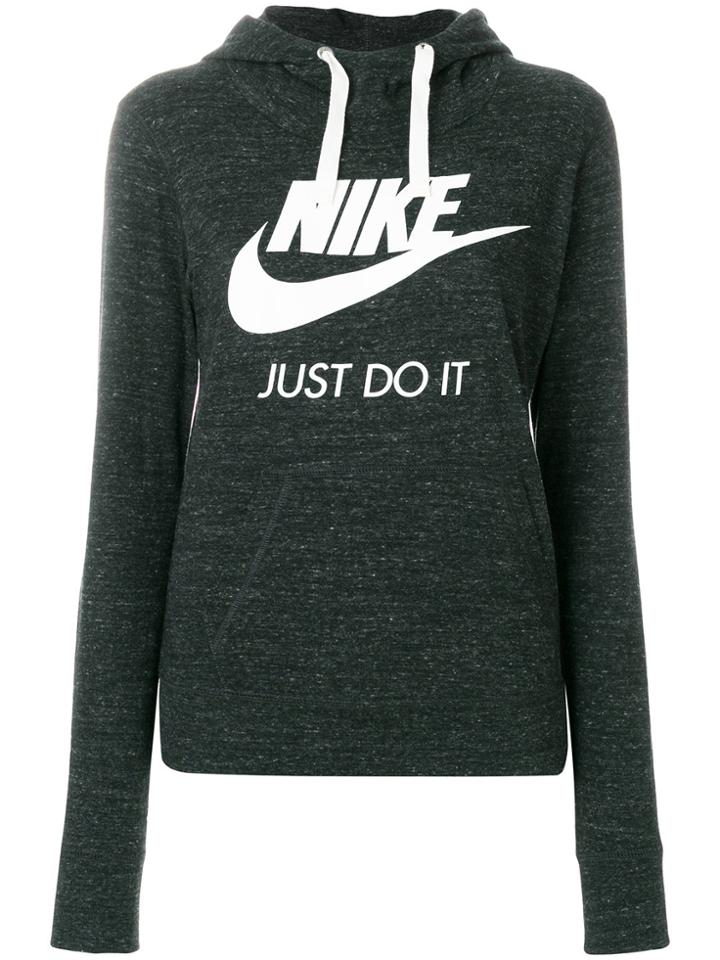 Nike Printed Logo Hoodie - Black