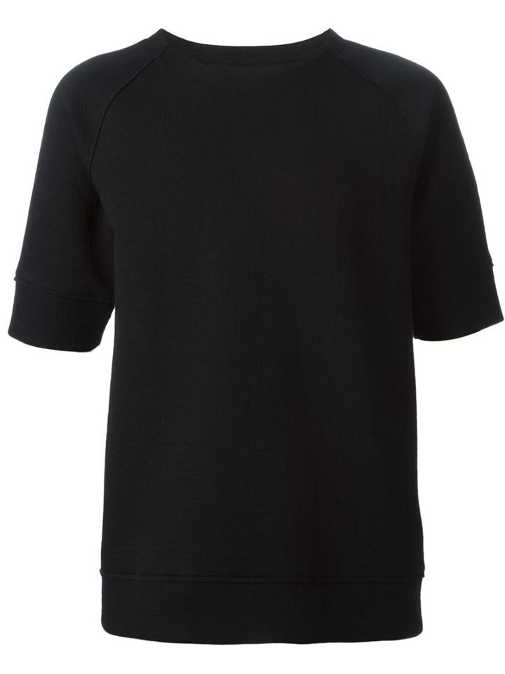 Alexandre Plokhov Short Sleeve Sweatshirt, Men's, Size: 48, Black, Cotton/polyamide
