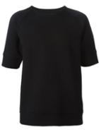 Alexandre Plokhov Short Sleeve Sweatshirt, Men's, Size: 48, Black, Cotton/polyamide