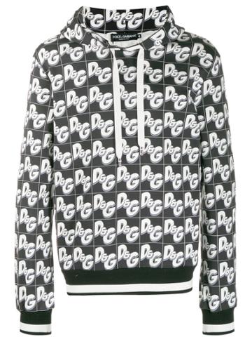 Dolce & Gabbana D & G Print Hoodie - Black