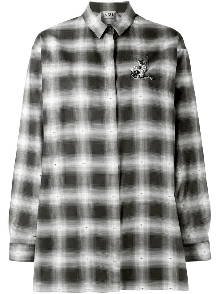 No21 Oversized Check Shirt