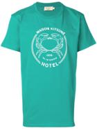 Maison Kitsuné Logo Print T-shirt - Green
