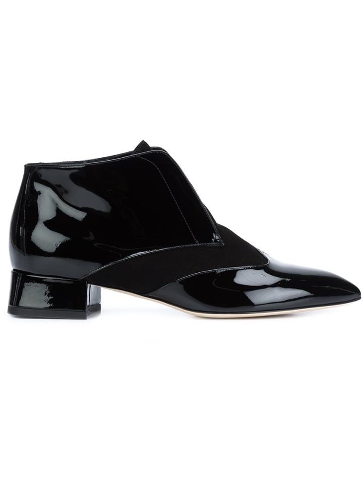 Olgana Pointed Toe Ankle Boots - Black