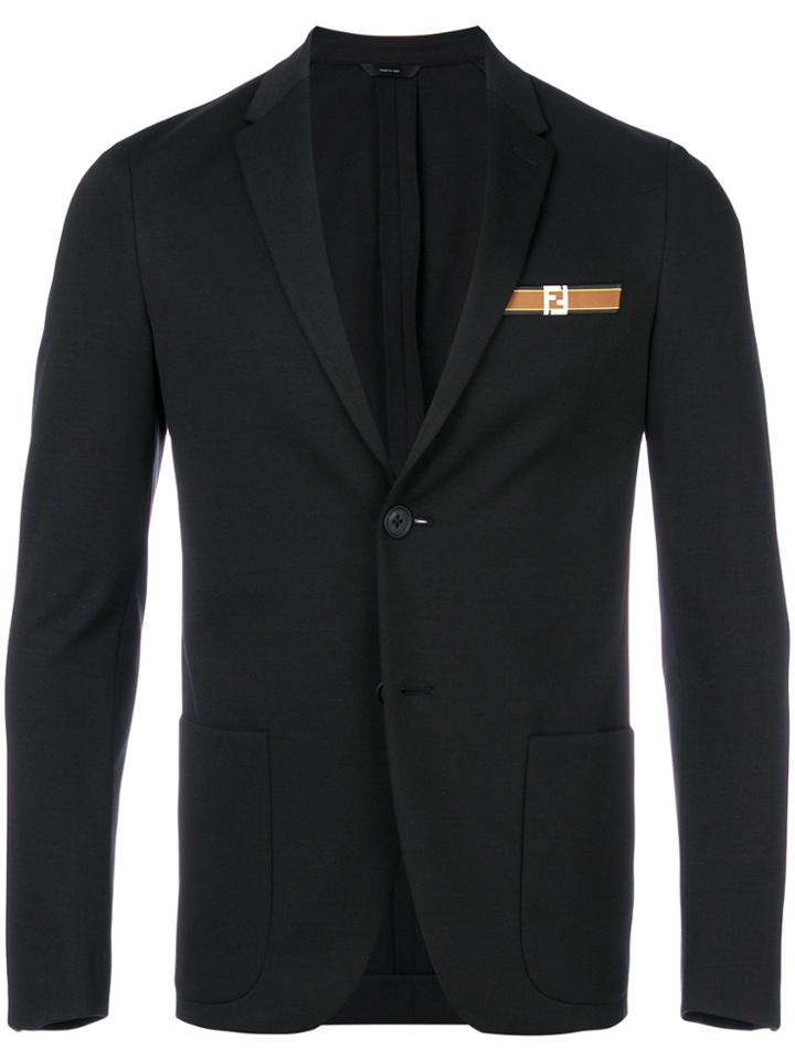 Fendi Branded Blazer - Black