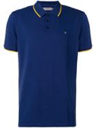 Calvin Klein Jeans Contrast-trim Polo Top - Blue