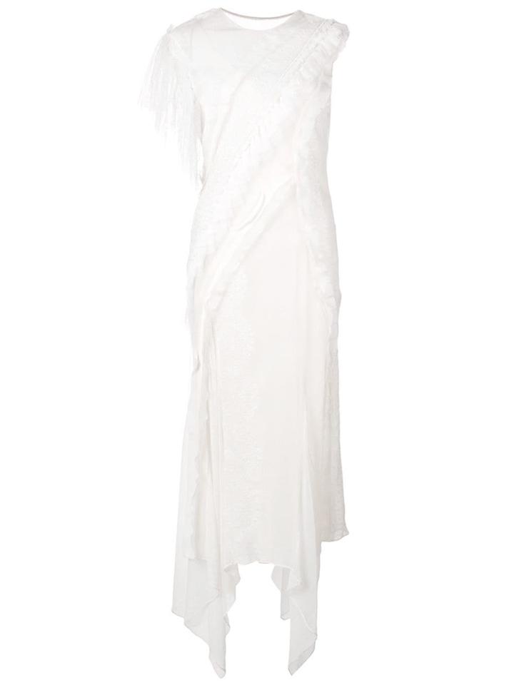 Jason Wu Collection Draped Asymmetric Dress - White