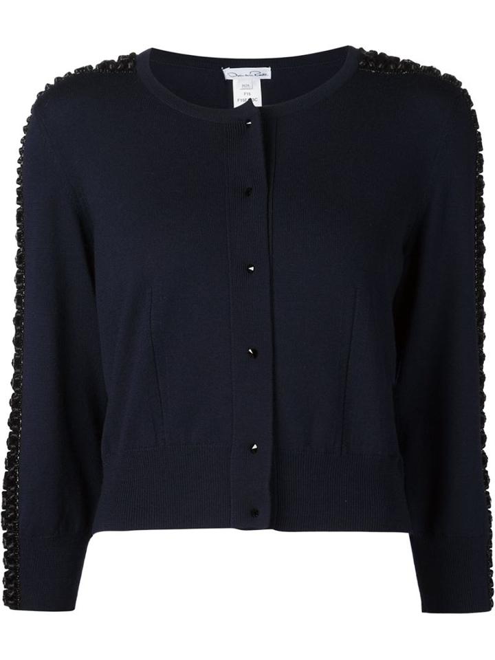 Oscar De La Renta Bead Embellished Cardigan