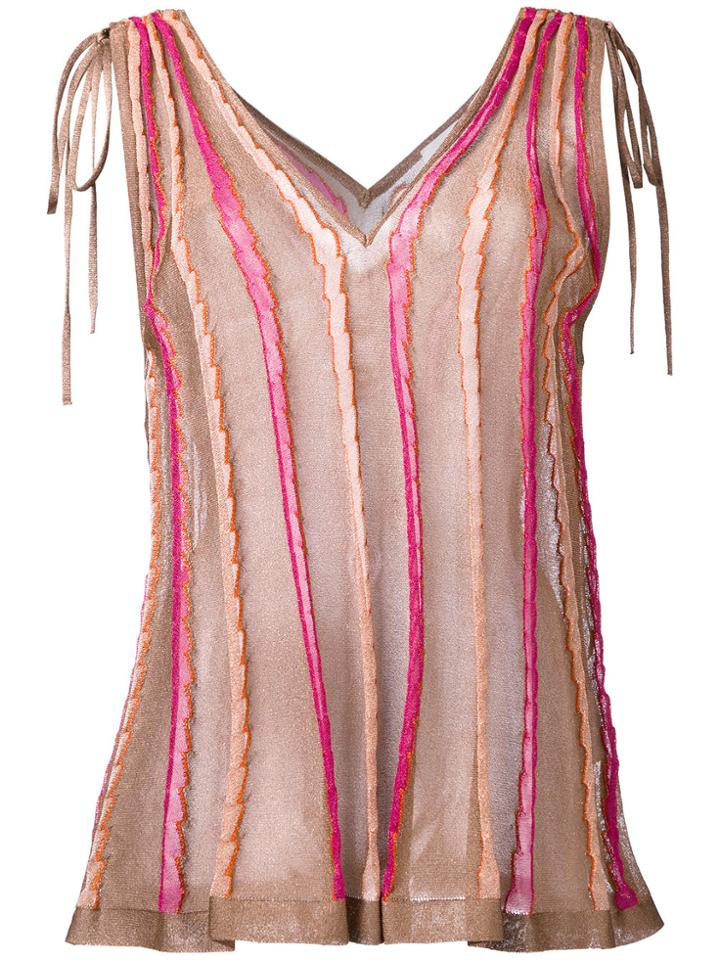 M Missoni Bow Detail Top - Multicolour