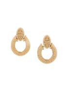 Givenchy Pre-owned 1980's Door-knocker Earrings - Gold