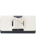 Perrin Paris - Lace Up Clutch Bag - Women - Leather - One Size, Nude/neutrals, Leather
