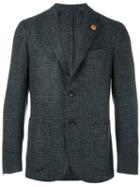 Lardini Tweed Blazer, Men's, Size: 52, Grey, Polyamide/polyester/viscose/wool