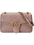 Gucci Gg Marmont Medium Matelassé Shoulder Bag - Pink
