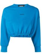Dsquared2 Logo Print Cropped Jumper - Blue