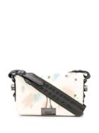 Off-white Abstract Print Cross Body Bag - Neutrals