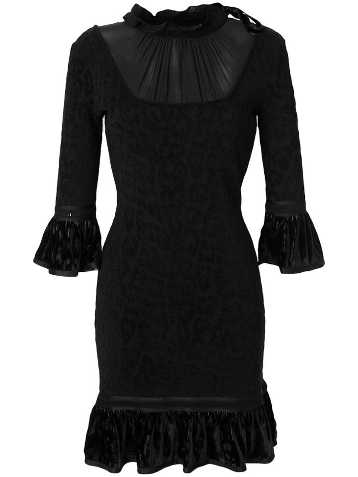 Roberto Cavalli Flared Dress - Black