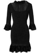 Roberto Cavalli Flared Dress - Black