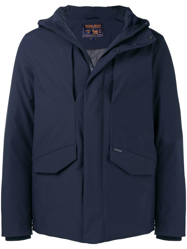 Woolrich Hooded Shell Jacket - Blue