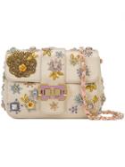 Monique Lhuillier Beaded Shoulder Bag - Nude & Neutrals