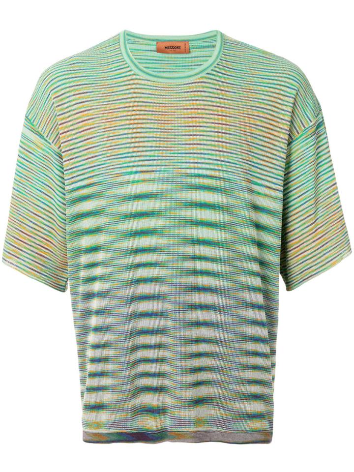 Missoni Striped Stitched T-shirt - Multicolour
