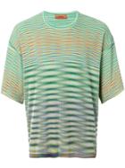 Missoni Striped Stitched T-shirt - Multicolour
