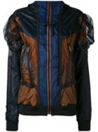 Maison Margiela - Mesh Panel Jacket - Women - Polyamide/polyester - 40, Black, Polyamide/polyester