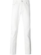 Saint Laurent Classic Slim Jeans, Men's, Size: 30, White, Cotton