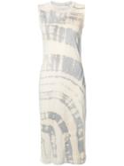 Raquel Allegra - Printed Tank Dress - Women - Cotton/polyester - 2, Nude/neutrals, Cotton/polyester